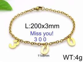 Stainless Steel Gold-plating Bracelet