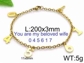 Stainless Steel Gold-plating Bracelet