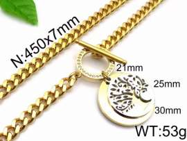 SS Gold-Plating Necklace