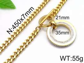 SS Gold-Plating Necklace