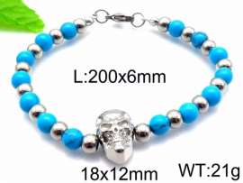 Stainless Skull Bracelet