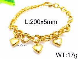 Stainless Steel Gold-plating Bracelet