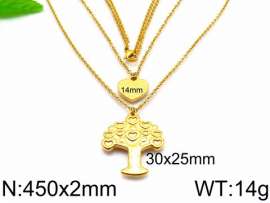 SS Gold-Plating Necklace