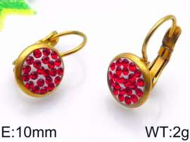 Stainless Steel Stone&Crystal Earring