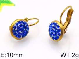 Stainless Steel Stone&Crystal Earring