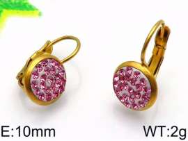 Stainless Steel Stone&Crystal Earring