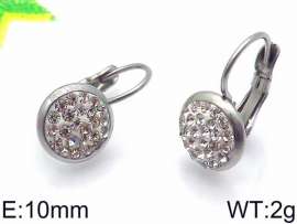 Stainless Steel Stone&Crystal Earring