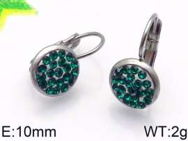 Stainless Steel Stone&Crystal Earring