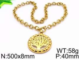 SS Gold-Plating Necklace