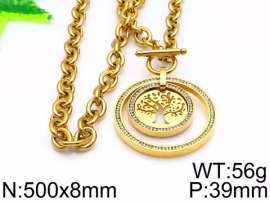 SS Gold-Plating Necklace
