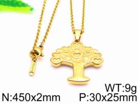 SS Gold-Plating Necklace