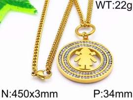 SS Gold-Plating Necklace