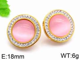Stainless Steel Stone&Crystal Earring