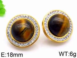 Stainless Steel Stone&Crystal Earring