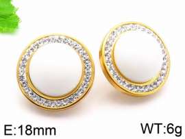 Stainless Steel Stone&Crystal Earring
