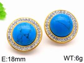 Stainless Steel Stone&Crystal Earring