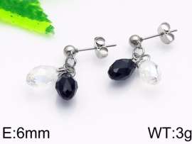 Stainless Steel Stone&Crystal Earring