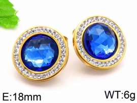 Stainless Steel Stone&Crystal Earring