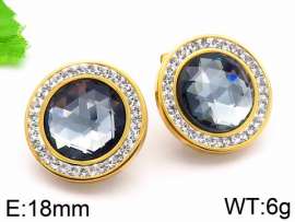 Stainless Steel Stone&Crystal Earring