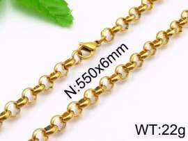 SS Gold-Plating Necklace