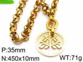 SS Gold-Plating Necklace