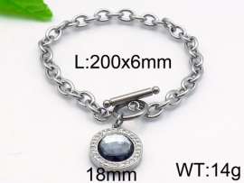 Stainless Steel Stone Bracelet