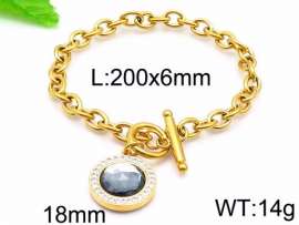 Stainless Steel Stone Bracelet