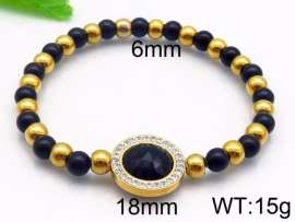 Stainless Steel Stone Bracelet