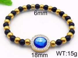 Stainless Steel Stone Bracelet