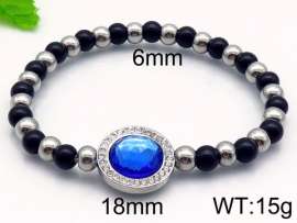 Stainless Steel Stone Bracelet