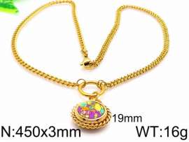 SS Gold-Plating Necklace