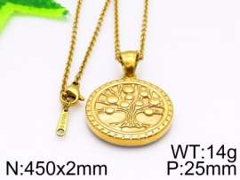 SS Gold-Plating Necklace