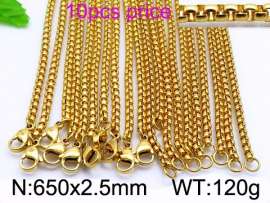 Staineless Steel Small Gold-plating Chain