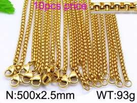Staineless Steel Small Gold-plating Chain