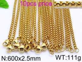 Staineless Steel Small Gold-plating Chain
