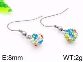 Stainless Steel Stone&Crystal Earring