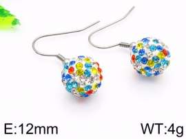 Stainless Steel Stone&Crystal Earring