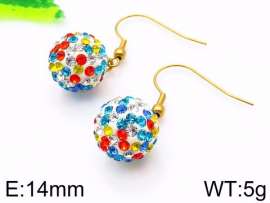 Stainless Steel Stone&Crystal Earring