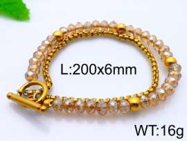 Stainless Steel Stone Bracelet