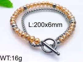 Stainless Steel Stone Bracelet