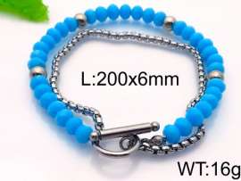 Stainless Steel Stone Bracelet