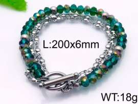 Stainless Steel Stone Bracelet
