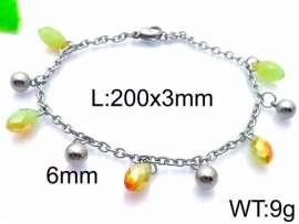 Stainless Steel Stone Bracelet