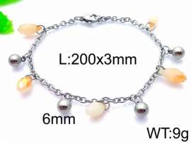 Stainless Steel Stone Bracelet