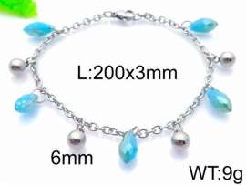 Stainless Steel Stone Bracelet