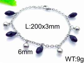 Stainless Steel Stone Bracelet