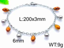 Stainless Steel Stone Bracelet