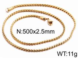 Staineless Steel Small Gold-plating Chain