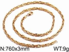 Staineless Steel Small Gold-plating Chain