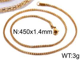 Staineless Steel Small Gold-plating Chain